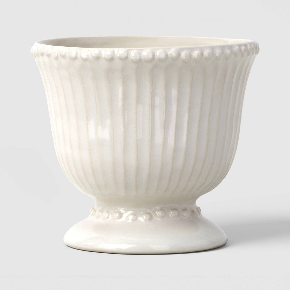 Beaded Ceramic Planter Ivory -‎ Threshold, Target 2026